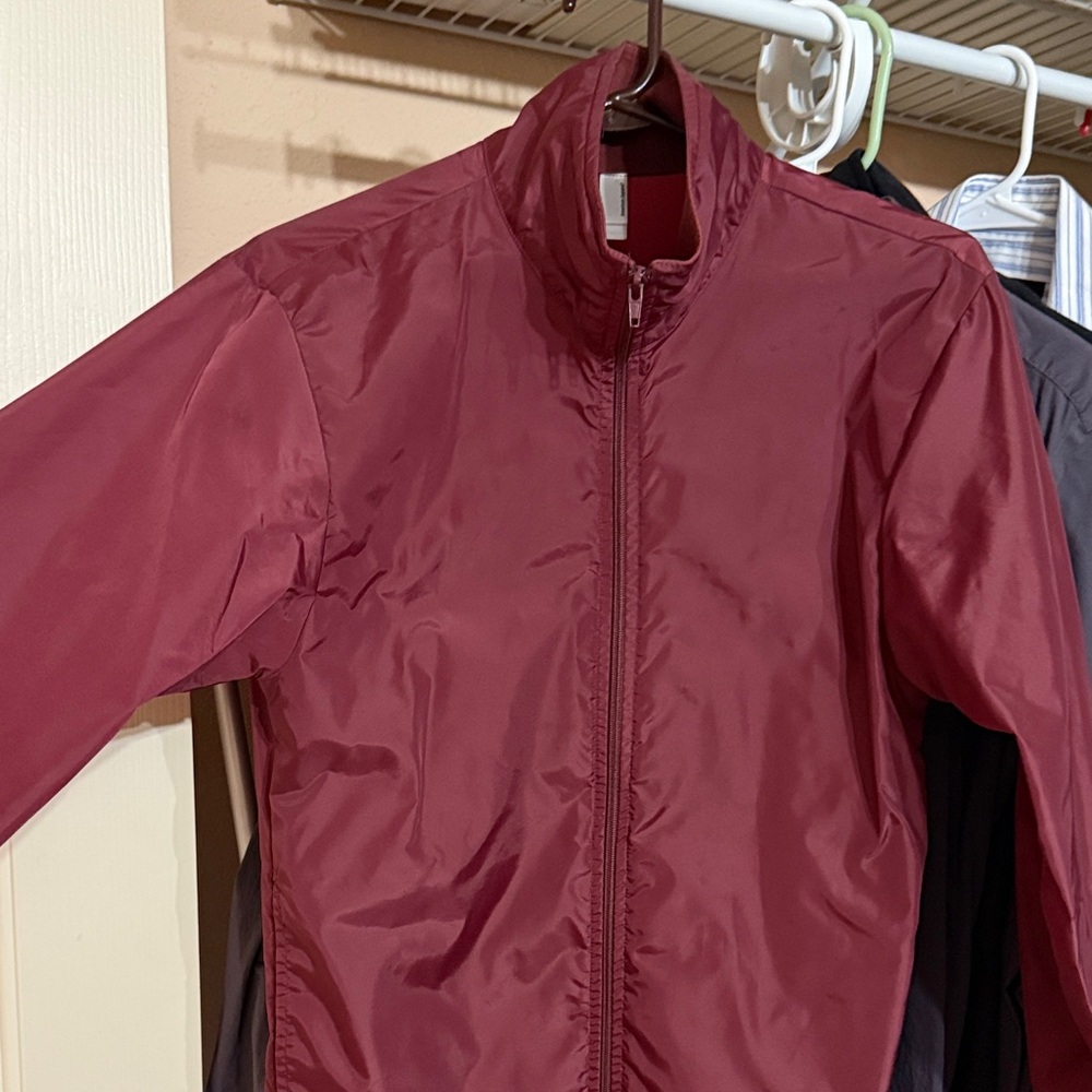 Red Zip-Up Windbreaker